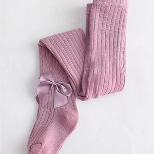 TODDLER GIRL SIZE 12-24 MONTHS NEW BOWKNOT STRETCHY SOLID DANCING LEGGINGS